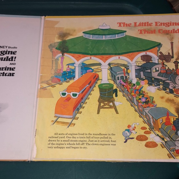Vintage Disneyland Book & Record 1954 THE LITTLE ENGINE THAT COULD Walt Disney - Picture 4 of 5